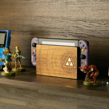 Load image into Gallery viewer, Nintendo Switch Dock Zelda-Themed Wood Veneer