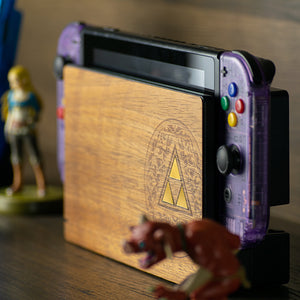 Nintendo Switch Dock Zelda-Themed Wood Veneer