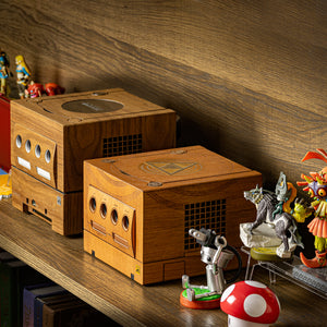 Nintendo GameCube + Game Boy Player Wood Veneer