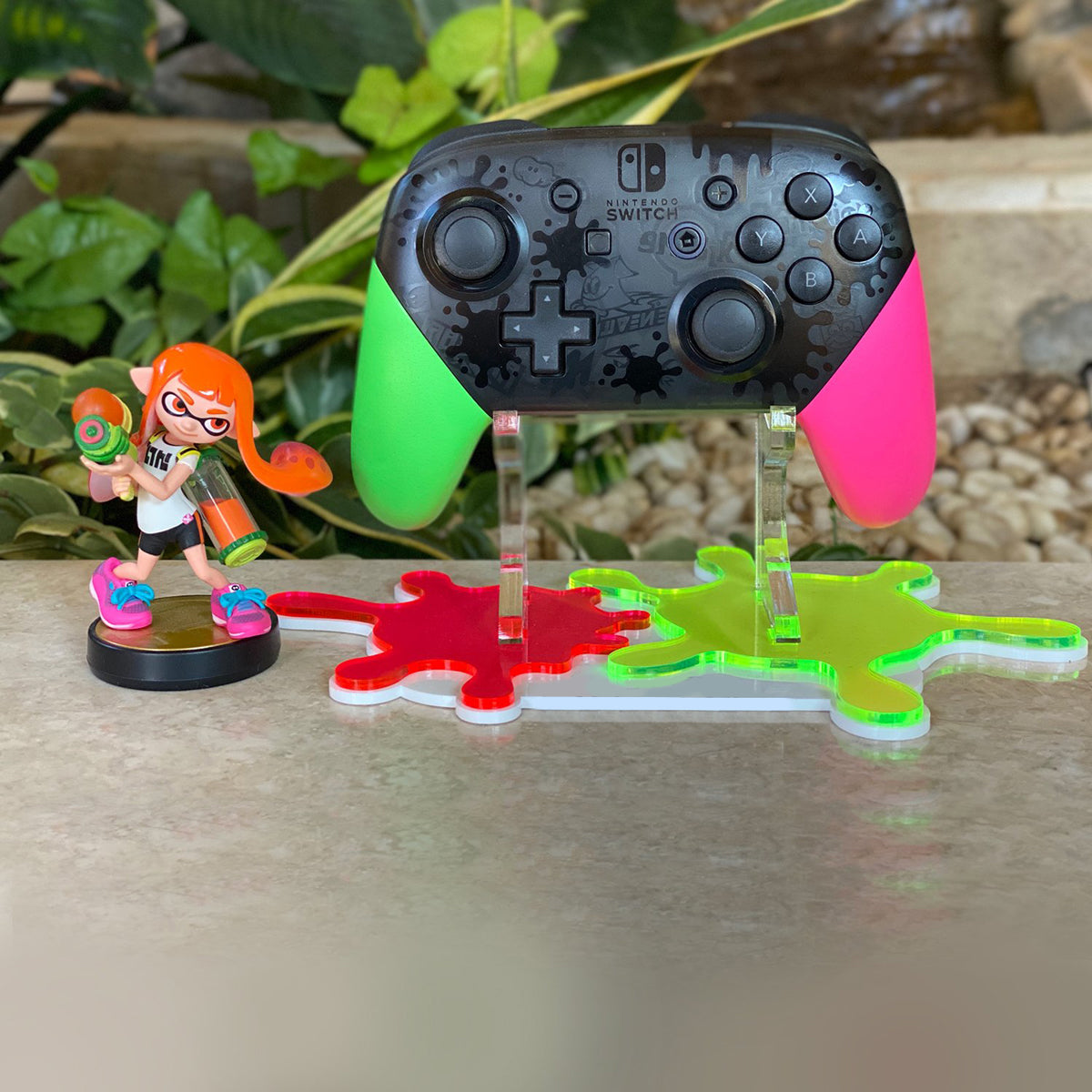 Neue Besonderheit! Splatoon 2 Nintendo Gaming Switch Controller Colored – Rose Display Pro