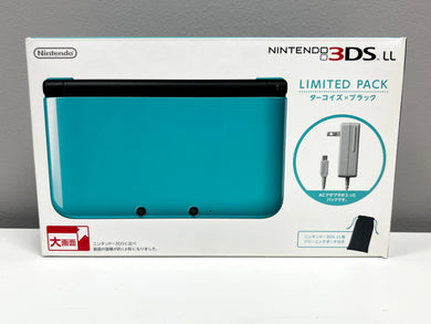 3DS LL - Turquoise/Black
