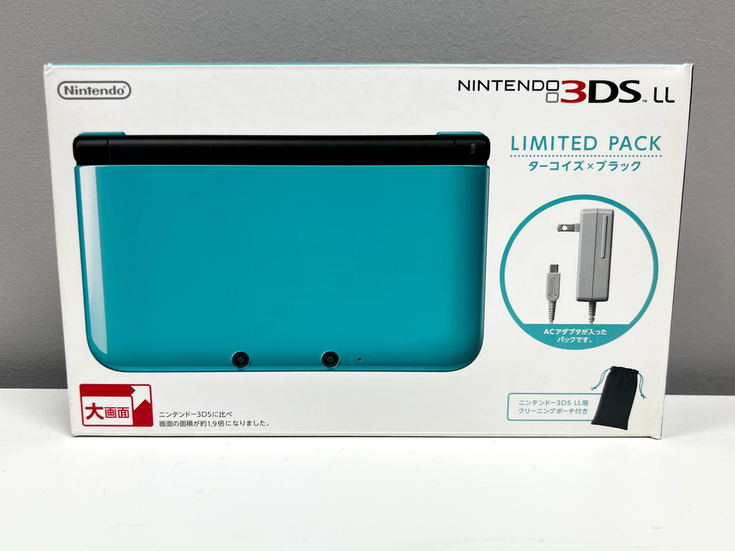 3DS LL - Turquoise/Black