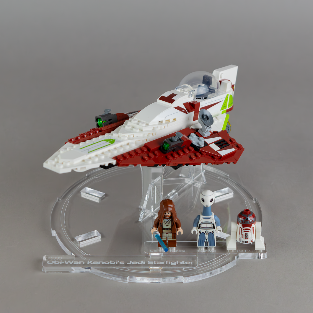 Display for LEGO® Star Wars™: Obi-Wan Kenobi's Jedi Starfighter (75333)