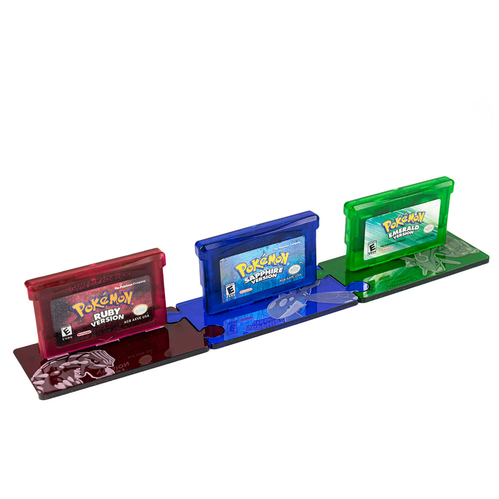 Display for 'Pokémon' Game Boy Cartridges: 3rd Gen (Ruby, Sapphire, Emerald)