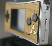 Load image into Gallery viewer, Game Boy Micro Zelda-Themed Wood Veneer Faceplate