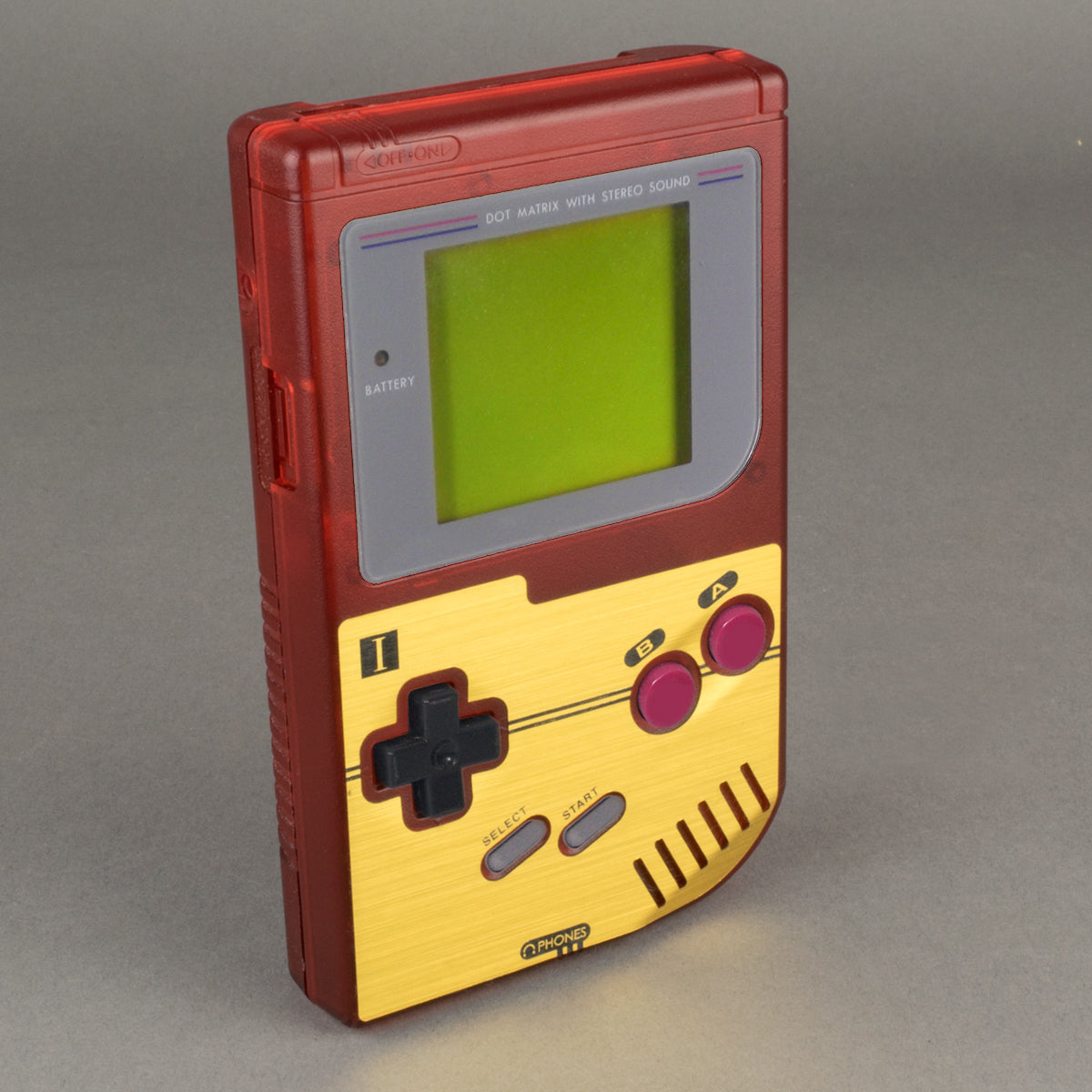 Original DMG Game Boy Famicom-Style Gold Veneer – Rose Colored Gaming