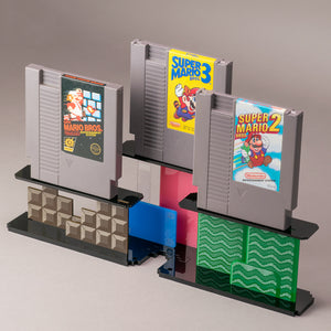 Super Mario Brothers 1,2,3 NES Cartridge Display