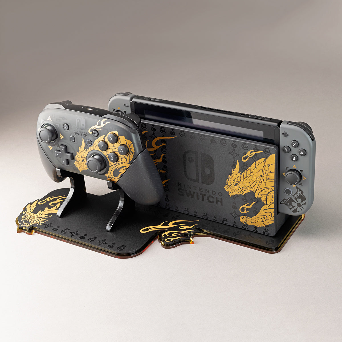 Monster Hunter Rise Nintendo Switch Controller – Display Pro Rose & Colored Gaming