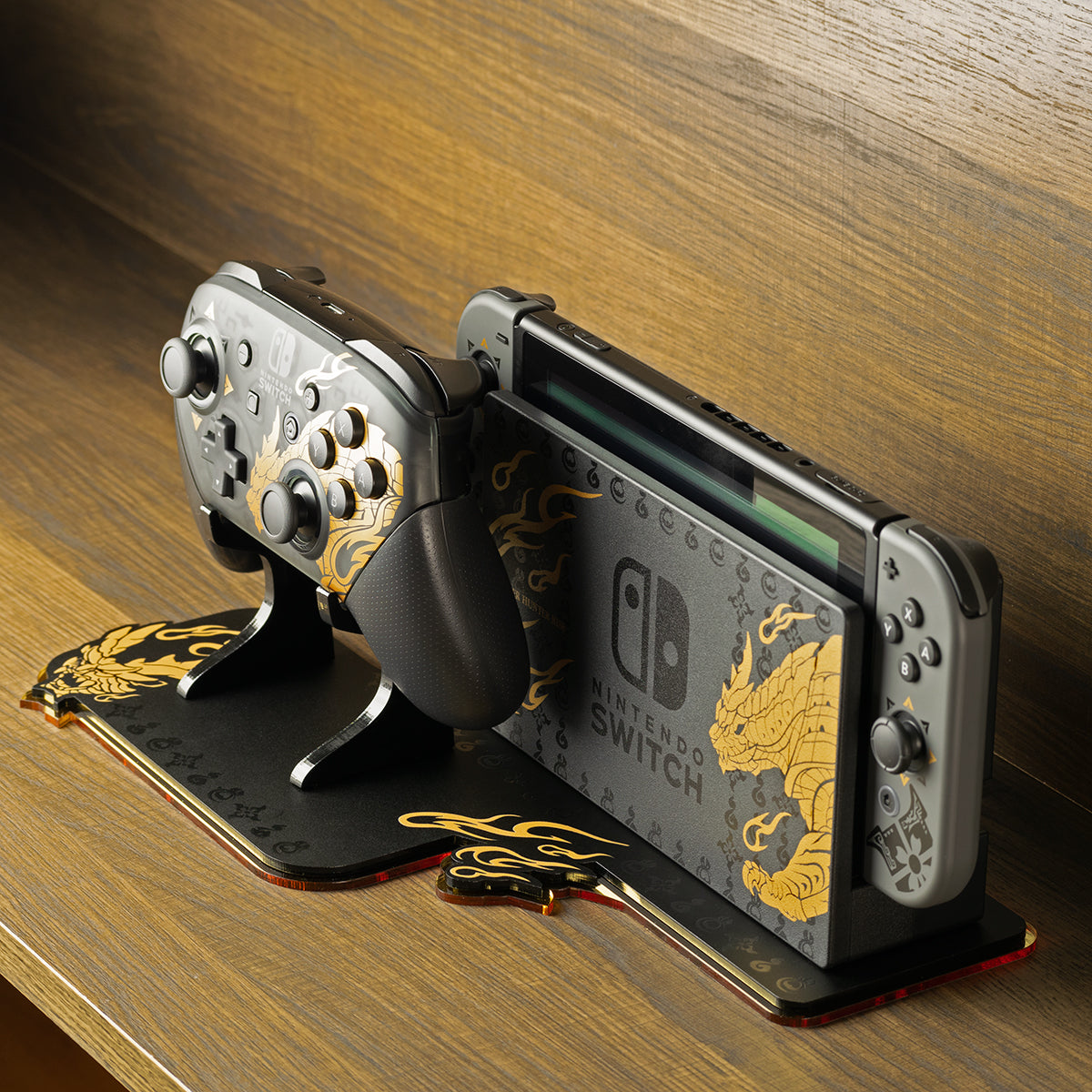 Monster Hunter Rise Nintendo Switch & Pro Controller Display – Rose Colored  Gaming