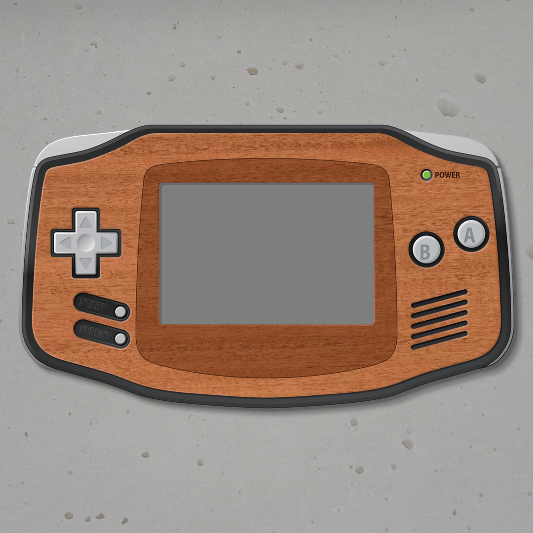Game Boy Advance Wood Veneer Rose Colored Gaming