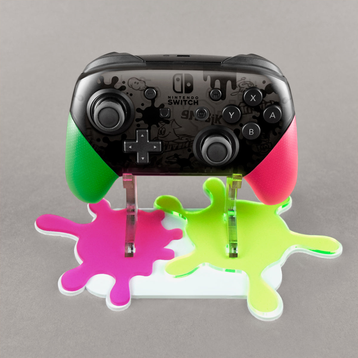 Splatoon 2 Nintendo Pro Controller Display Colored Gaming